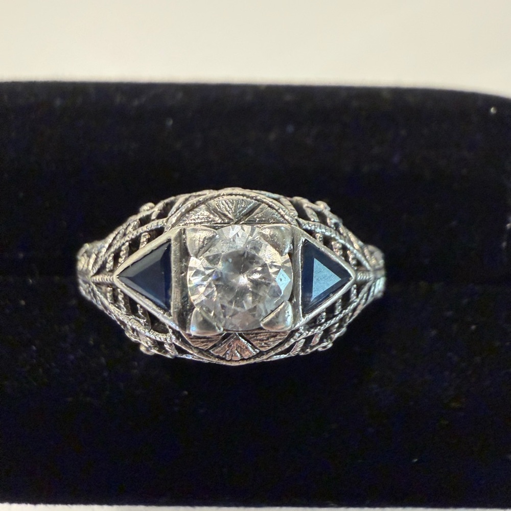 Vintage Look Sterling Silver Ring